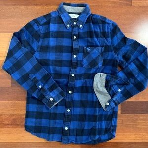 ABERCROMBIE boys blue flannel